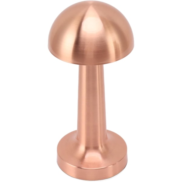 Bordslampa, uppladdningsbar metall svamp touch control kupol skrivbordslampa, 3 steglösa ljuslägen Deco nattlampa med halkfri bas