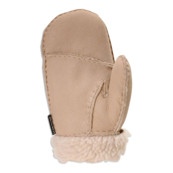 Saueskinns votter for barn - Delt håndflate - Vinterhansker for barn 325-100 Beige Small (Approx. 2 Years)