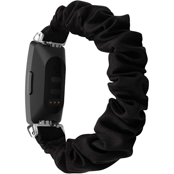 MEFEO Scrunchies Fitbit Inspire 2 -nauhoille/Inspire Black Black Small