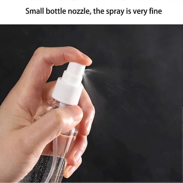 3 påfyllbare sprayflasker - reisesett 60/80/100 ml - parfymepåfyll transparent