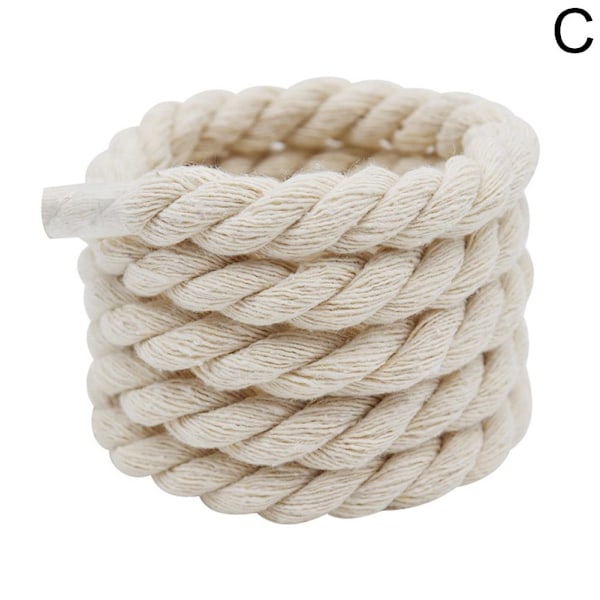 Pair Thick Cotton Cords Weaving Twisted Rope Bold Shoelaces Wo h