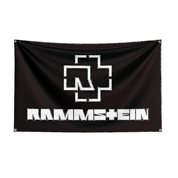 3x5ft Rammste Rockband Flag Polyester Digitaltryk Musik Memorabilia Banner Til Dekoration QIZ004Q 90 x 150cm