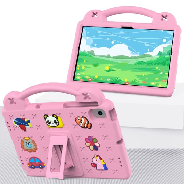[KK]Shockproof EVA Case Samsung Galaxy Tab A8 10.5 Kickstand Pink