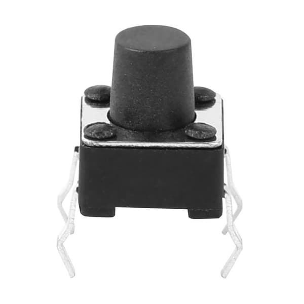 100 st Momentan Tryckknappsbrytare Mini Micro Touch Switch 6 x 7 mm