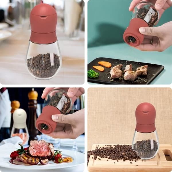 Pepperkvern - Høy Kvalitet - Rustfritt Stål - Justerbar - Moderne Design - 150 ml