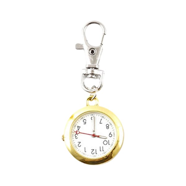 Pocket watch for men and women, waterproof quartz movement, large screen, recording time, key chain watch