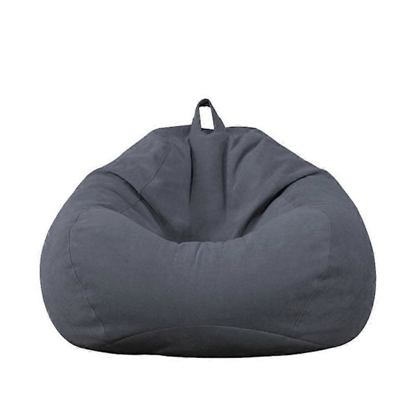 Helt Ny Extra Stor Sittsäck Fåtölj Sofföverdrag Inomhus Lazy Lounger För Vuxna Barn Toppsäljare! Dark grey A