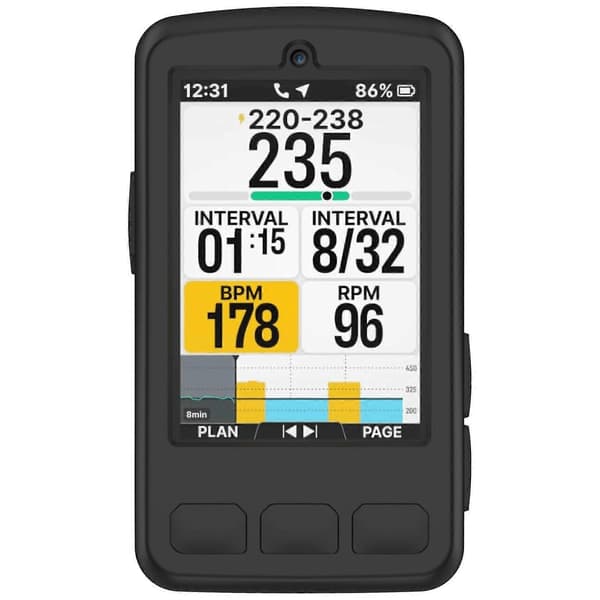 TKdaddy til Wahoo ELEMNT ROAM V3 / ROAM3 (WF156) Cykelcomputer Beskyttelsesetui Stopur Silikonecover Sort