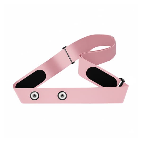 2X Brystrem til Polar H7 H10 HR HRM Pulsmåler Sensor Erstatning Sort pink