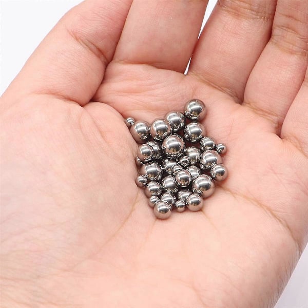 600 stk. 12 Størrelse Rustfrit Stål Præcisionsstålkugler 1-8mm Metrisk Cykellejekugle Sortiment Silver