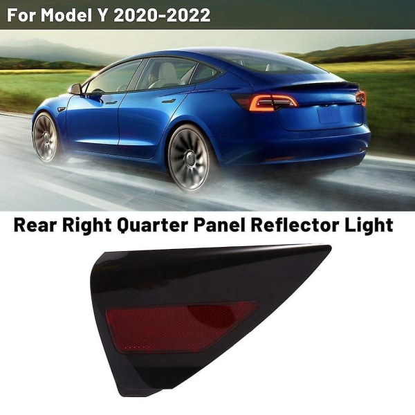 Bil bak höger kvartspanel reflektorljus för modell Y 2020-2022 1518783-00-a