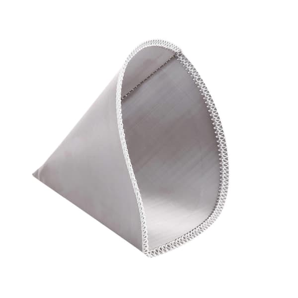 Genanvendelig Pour Over Kaffefilter Mesh Papirløst Kaffefilter Rustfrit Stål Keglefilter 3 til 4 Kopper Kaffedrypfilter