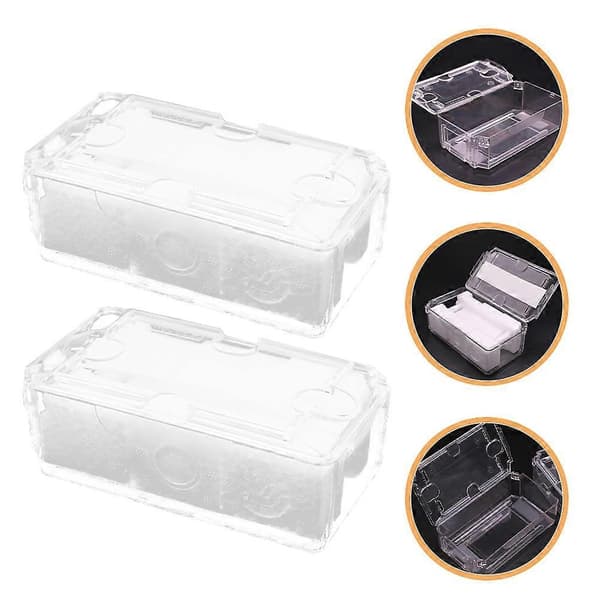 Herrklocklåda med transparent display och skyddande skum 2 set ingår