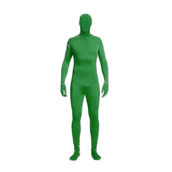 Helkroppsdräkt Unisex Spandex Stretch Vuxen Kostym Zentai Osynlig Man Kroppsdräkt Hk Green 170CM