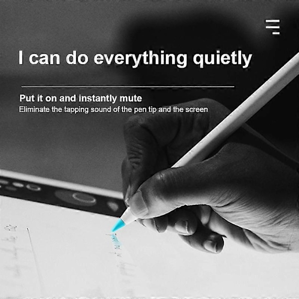 10 STK. Paperfeel Flim Lydløs Spids Beskyttelsesetui til Apple Pencil 1 / 2