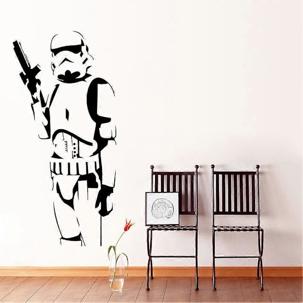 Poikahuoneen seinätarrat Star Wars -hahmot kodin sisustukseen, seinätarrat olohuoneen taustaseinälle, makuuhuoneen taidetarrat 57 * 28 cm