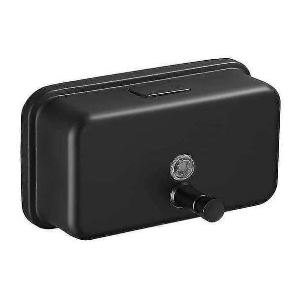 1200 ml sæbedispenser vægmonteret rustfrit stål håndsæbedispenser - WK Black