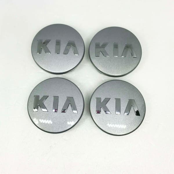 [KK]KIA03 - 58MM 4-pakning Senterkopper KIA Sølv Silver one size