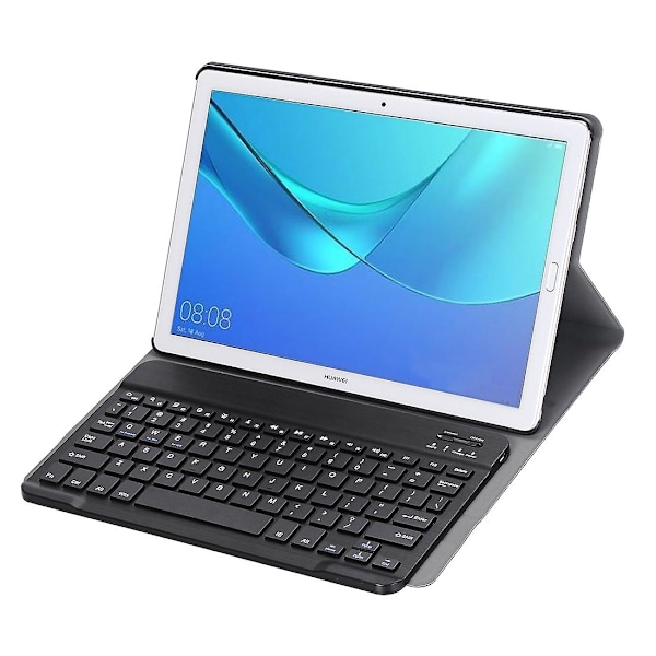 Bluetooth Tangentbord Läderfodral för Huawei MediaPad M5 10.8 tum Black