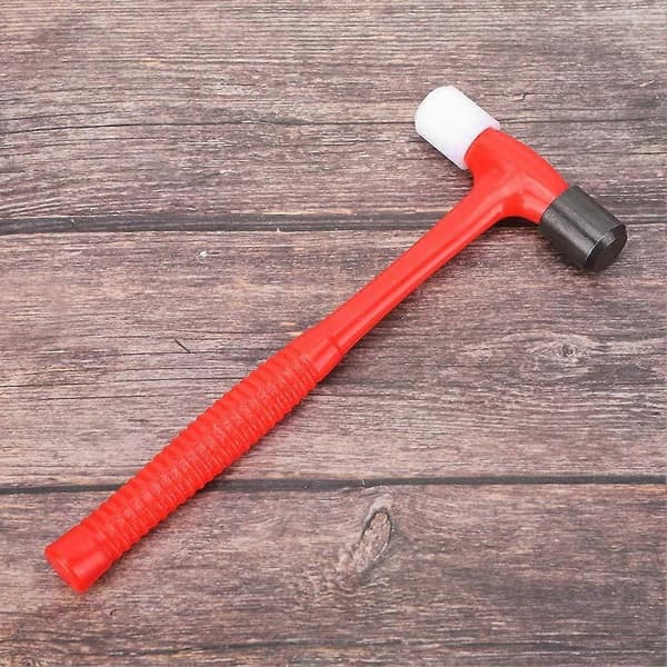 Mini koruvasara: Kestävä, ergonominen punainen kahva korujen valmistukseen ja käsittelyyn