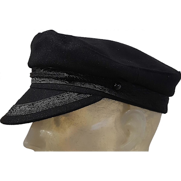 Kasket Græsk Fisker Yachtsman Jeremy Corbyn Hat Black Small