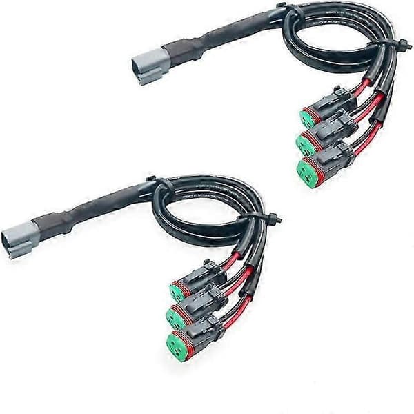 Deutsch-kontakt 2-leder 3-i-1 for LED-lys Black
