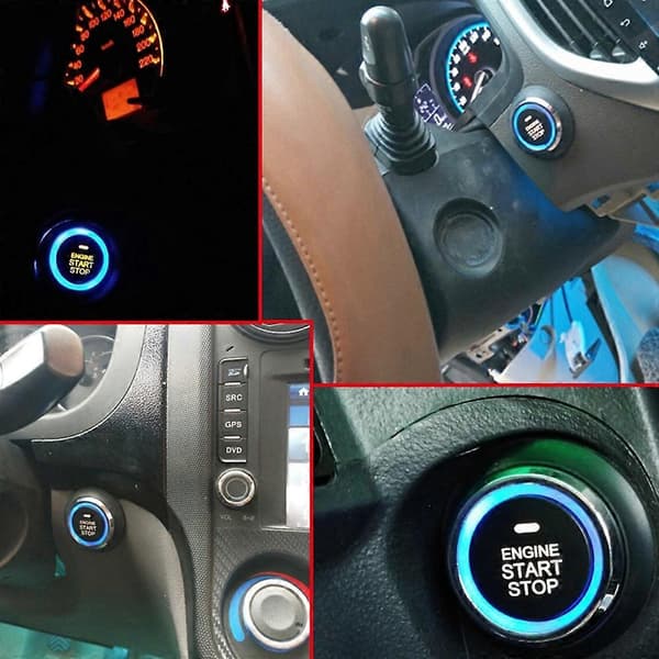 Bilmotor et-nøgle start-stop knapsystem PKE nøglefrit adgangssystem Biltyverialarm fjernstart tændingssystem