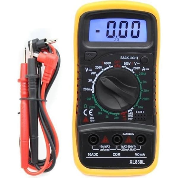 ZISONIX Digitalt Multimeter - LCD-skjerm - 600V - Elektrisk Tester