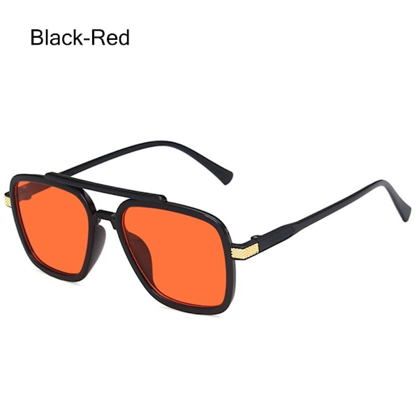 Tony Stark Solbriller Iron Man Solbriller SVART-RØD Black-Red