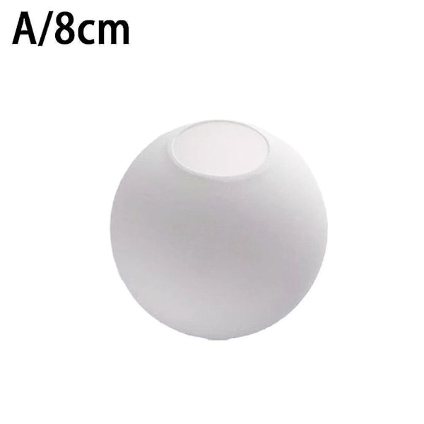 Matt Vit Globe Glaslampskärm Ersättning Rund Ljusskydd Reparation 8cm