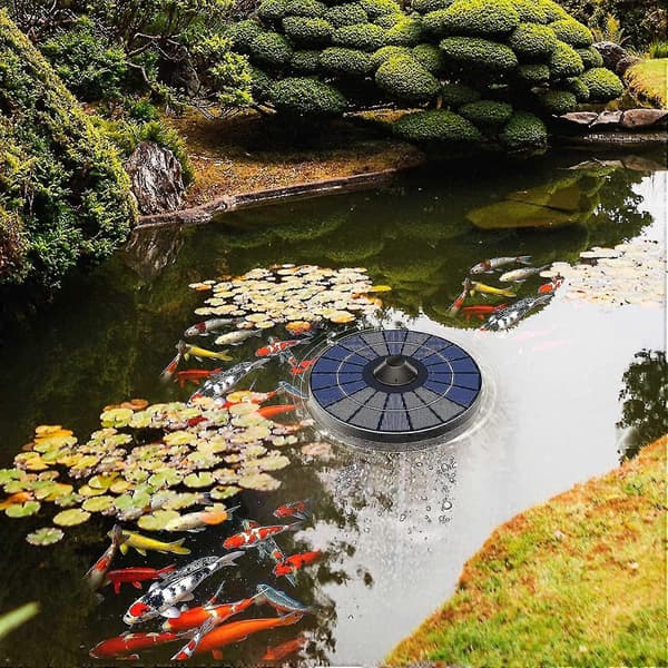 Solcellsdriven dammluftare syrepump - Vatten dammluftare akvarium syresättare