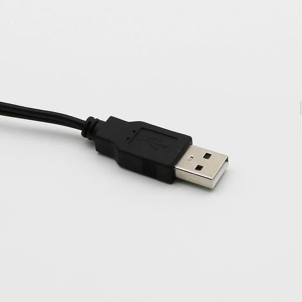 2X 1.5M USB A Han til 2X Phono Han Av Kabel Ledning Pc Tv Aux Audio Video Adapter Black