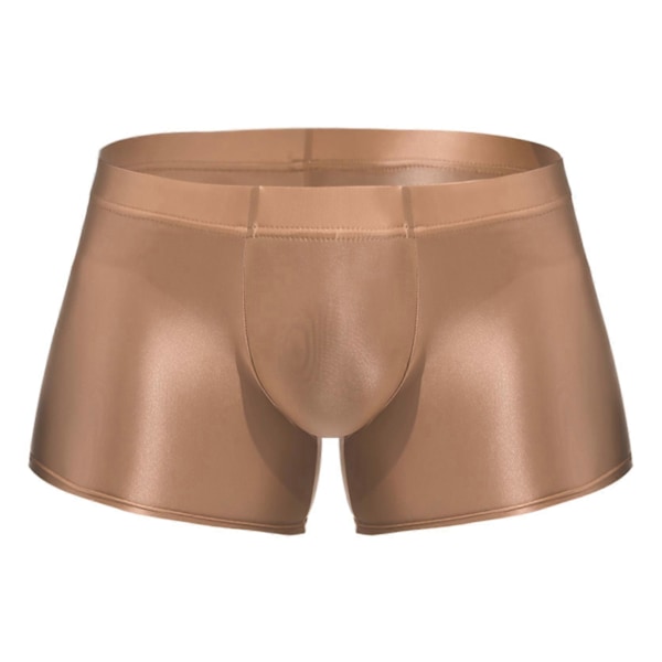 Herre Glansfulle Boxershortser Undertøy Lav Liv Underbukser Undertøy Bassengfest Strandvolleyball Shorts Strandklær black M