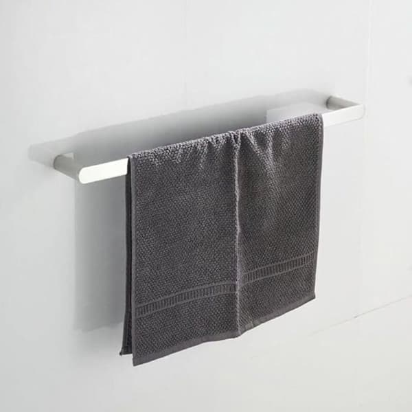Enkel håndklestang 60 cm krom rustfritt stål, oval stil baderom