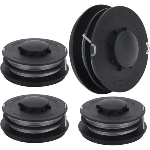 Pakke med 4 spoler trimmerline kompatibel med Einhell GC-ET 4530, 10 m, 2 mm, Trimmerspoler til Einhell 3405685