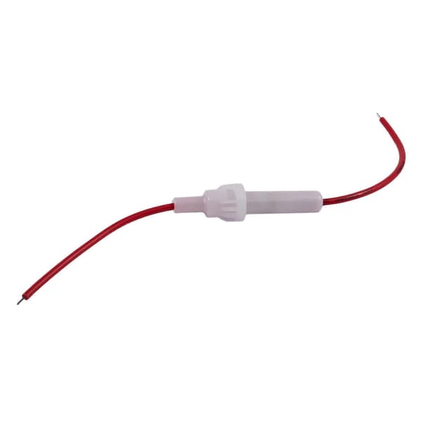 Röd tråd vit skruvtyp lock inline 6mm X 30mm rörsäkringshållare 50st Red&white