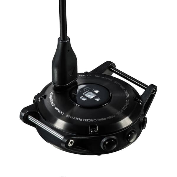For Garmin Venu 2-lader med dataoverføringsfunksjon Black