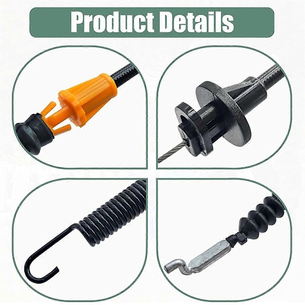 Gasvajer för gräsklippare MTD 946-04173E 746-04173E Däckvajer