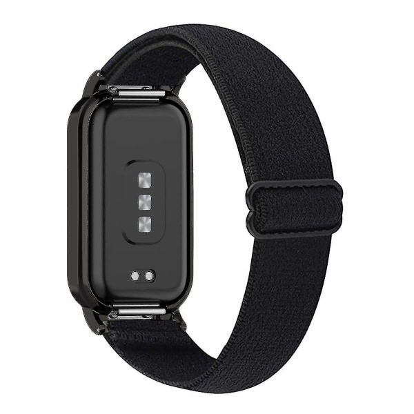 För Redmi Band 2 Justerbart watch Elastiskt nylon Smart Watch Andningsband Black