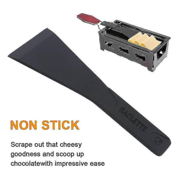 8 stk. non-stick raclette-spatel til ost, varmebestandig, tynd