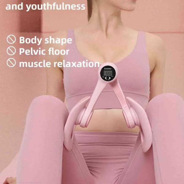 [KK]Aurora Pelvic Floor Trainer 2025 Upgraded Version, 360 Degree Rotation Aurora Glaze Thigh Trainer, Basic Edition Without Counting Pink Pink