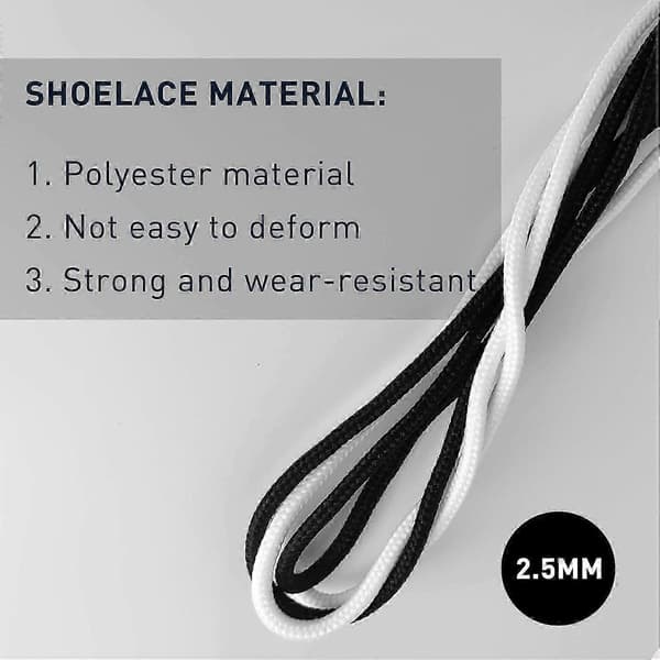Polyester golfsnørebånd til FootJoy golfsportssko, 3/32 (2,5 mm) tynde