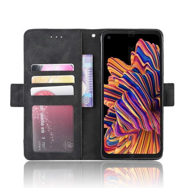 Plånboksfodral i läder för Samsung Galaxy Xcover Pro