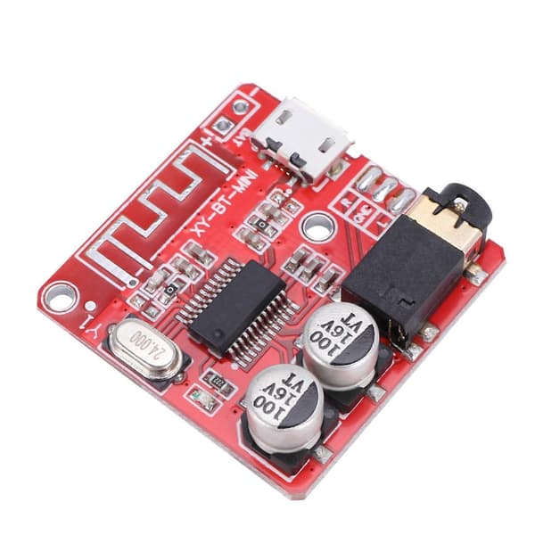 2X MP3 Bluetooth-dekoderkort Tapfri Bilhøyttaler Lydforsterker Modifisert Bluetooth 4.1 Krets Stereo Mottaker Red