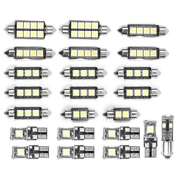 Til BMW E53 Tilbehør 2000-2006 Hvid 6000k LED Lys Interiør X5 E53 LED Lys Til Biltilbehør 23 stk. LED Interiør Bilpære