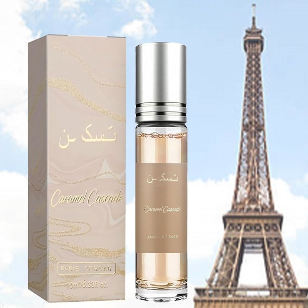 Paris Caramel Cascade Parfym, Roll-On Paris romantisk doft för kvinnor, 10 ml Paris romantisk doft för kvinnor 1 Pcs