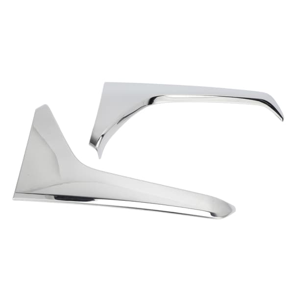 [KK] 2 PCS Rear Window Side Spoiler ABS Chrome Beveled Cover Replacement for Subaru Forester SK 2018-2020