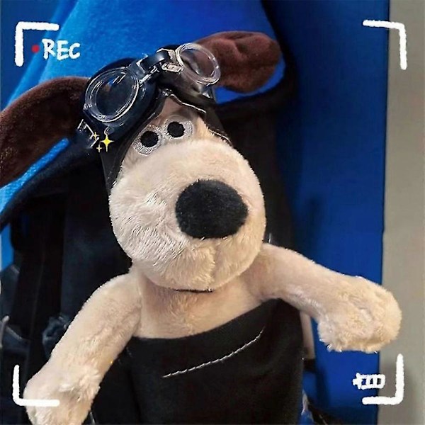 Gromit Pehmolelu Animoitu Sarjakuva Lyhyt Pehmo Koira Kodin Sisustus Koriste Nuket Pojille Tytöille 3-6 Vuotta Green and black sweater