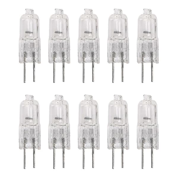 10 X G4 Halogenlampa Belysning 10w Varmvit
