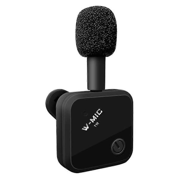 Lavalier Mikrofon Bærbar Video Mikrofon til Telefon Live Broadcast Gaming Tilbehør Samtale Black